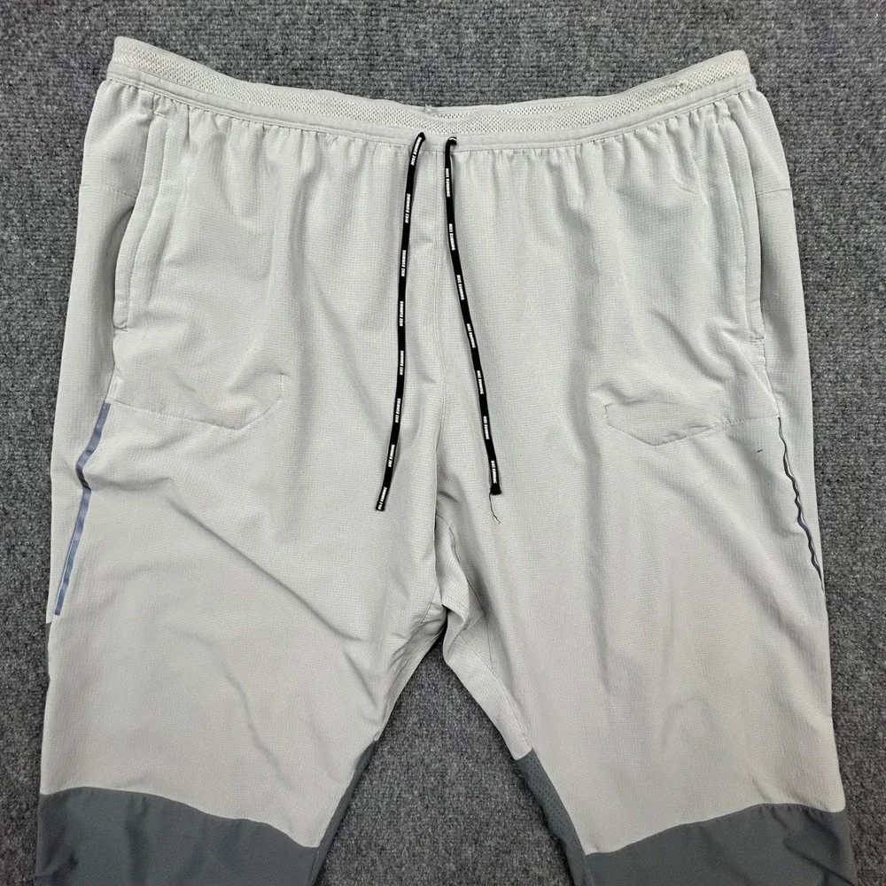 Nike Swift Hybrid Running Pants Mens 4XL Grey Dri-FIT‎ Reflective Jogger